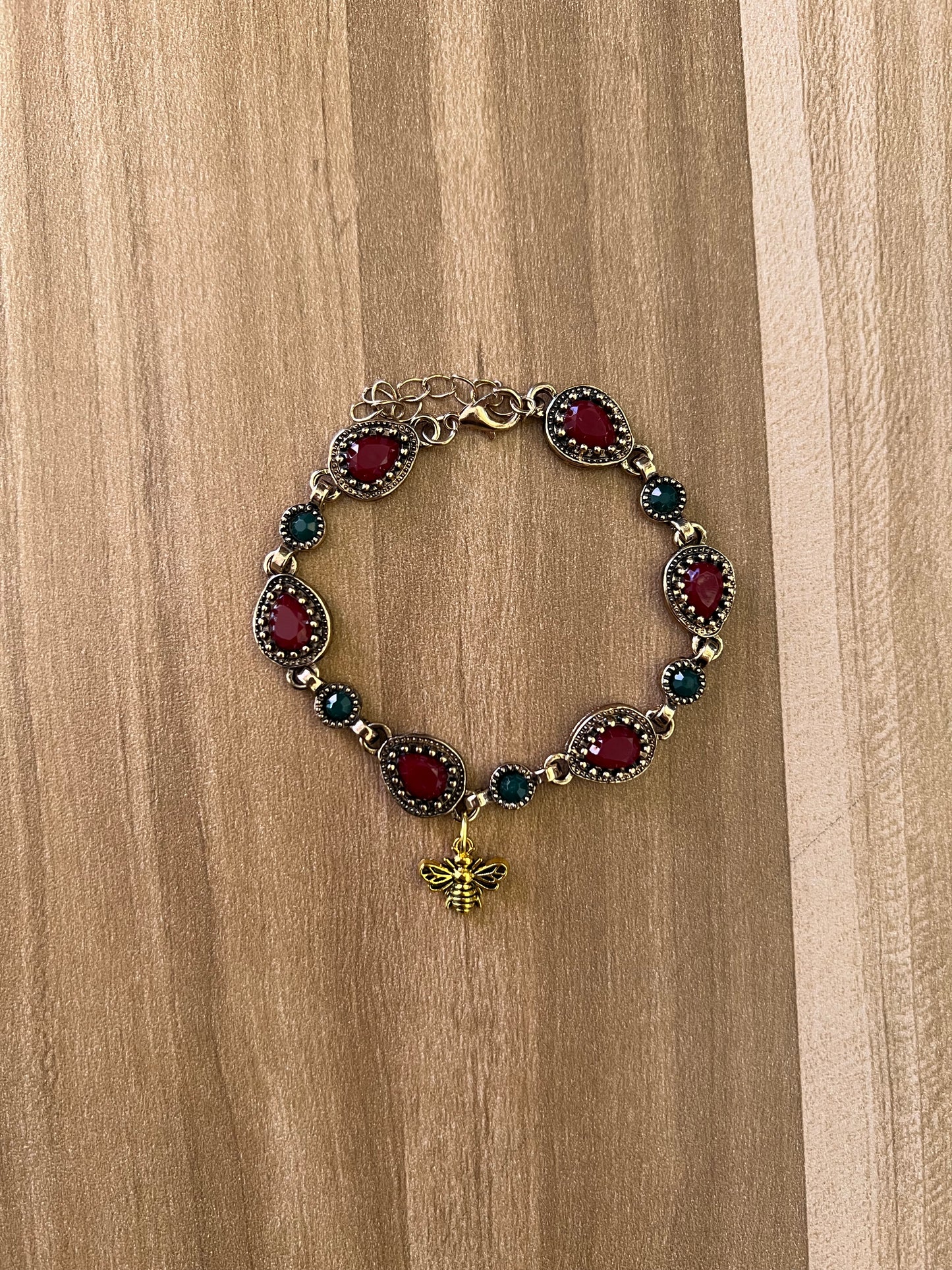 Pulsera decorativa con diamantes de imitación