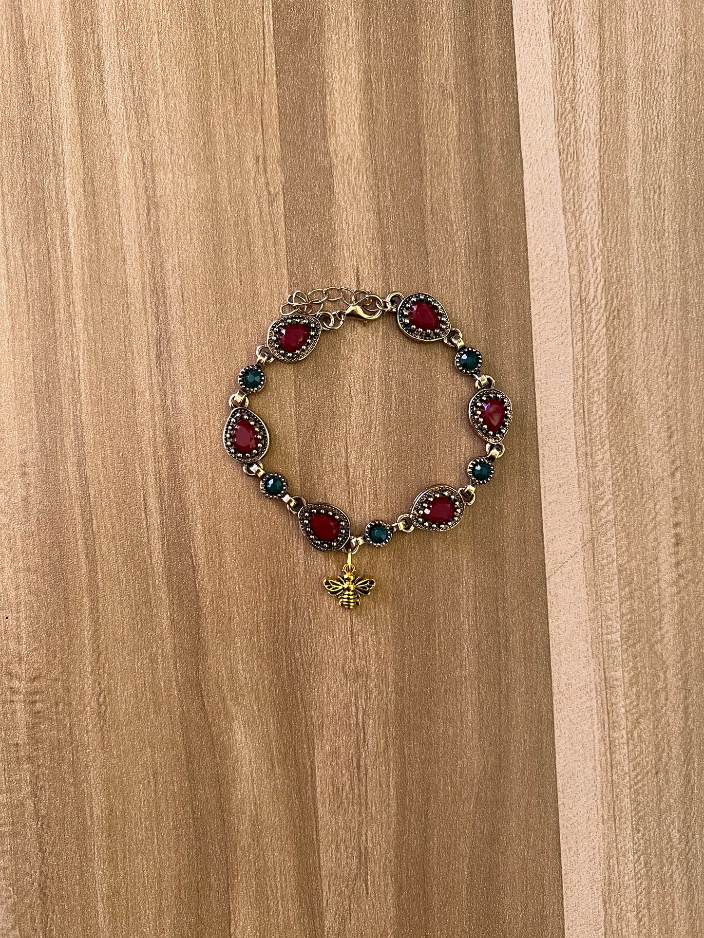 Pulsera decorativa con diamantes de imitación