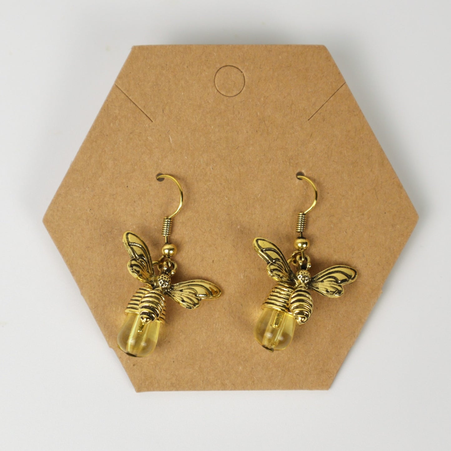 Pendientes con forma de abeja de estilo bohemio y chic