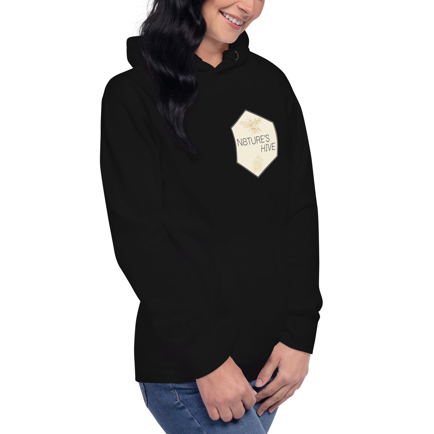 Sudadera con capucha unisex con logotipo de N8TURE'S HIVE OG