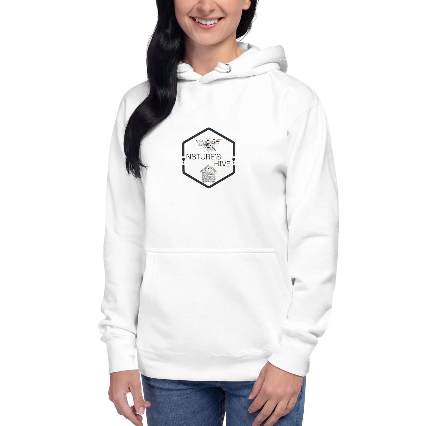 Sudadera unisex con capucha y logotipo HIVE de N8TURE