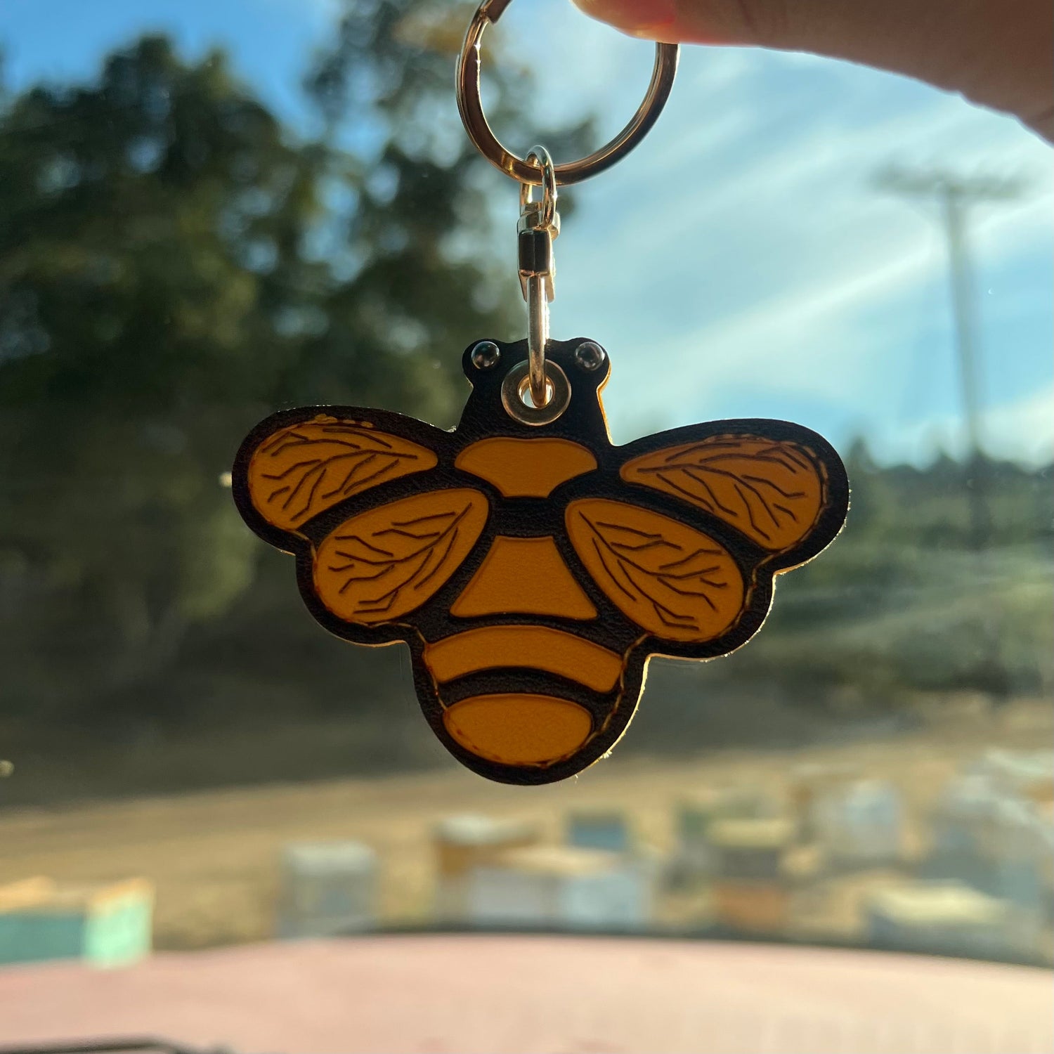 Bee-Inspired Keychains