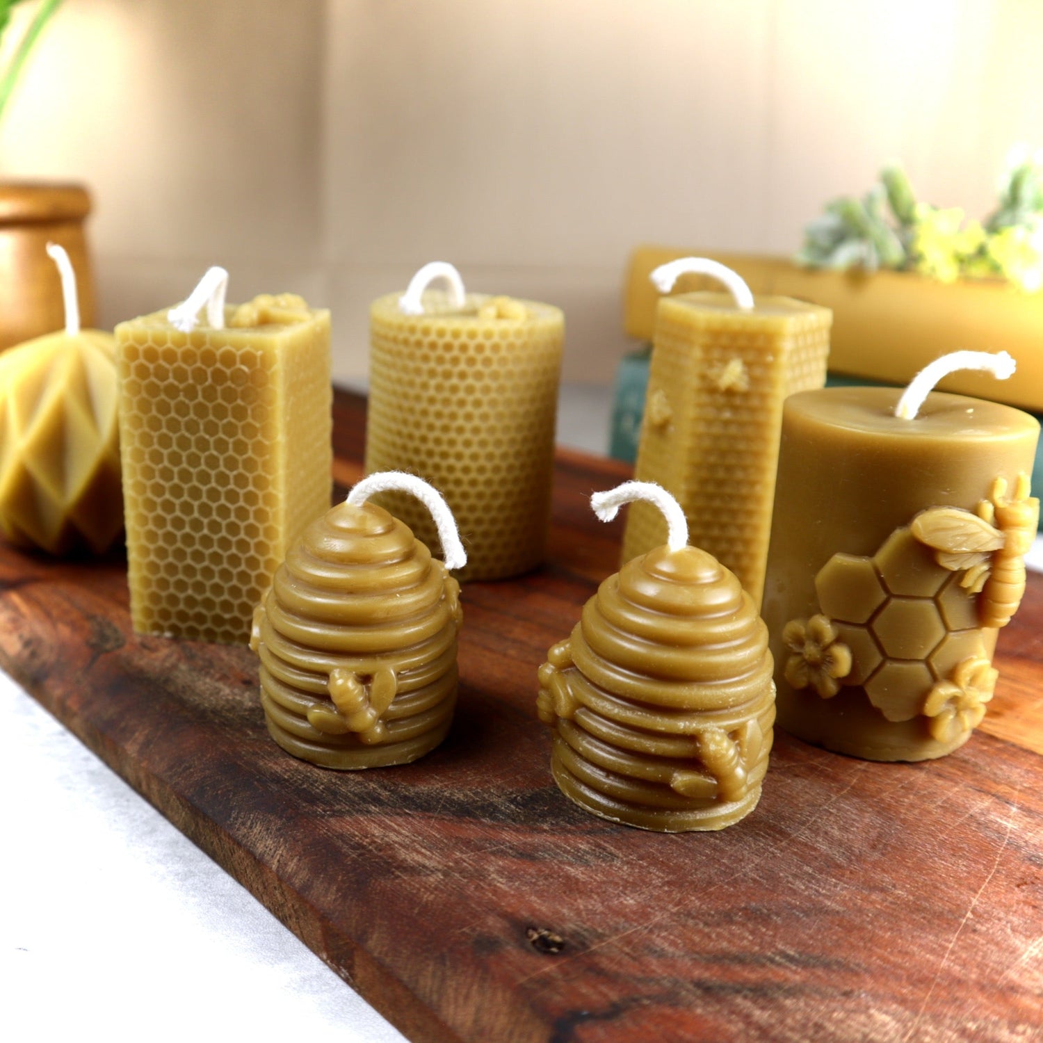 Homemade Beeswax Candles: Natural Glow and Fragrance