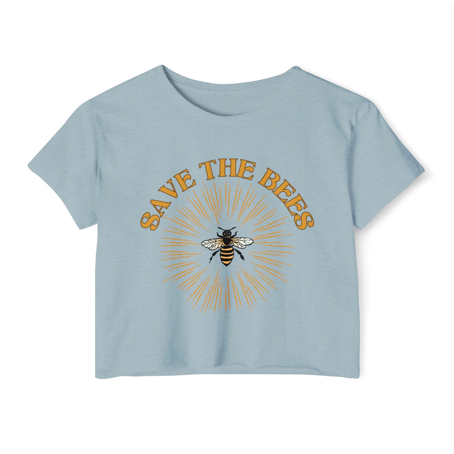 Save The Bees Retro Crop Top