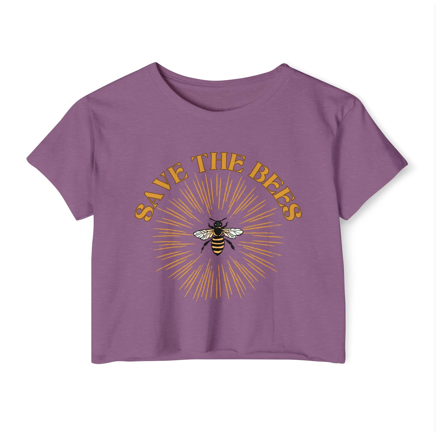 Save The Bees Retro Crop Top