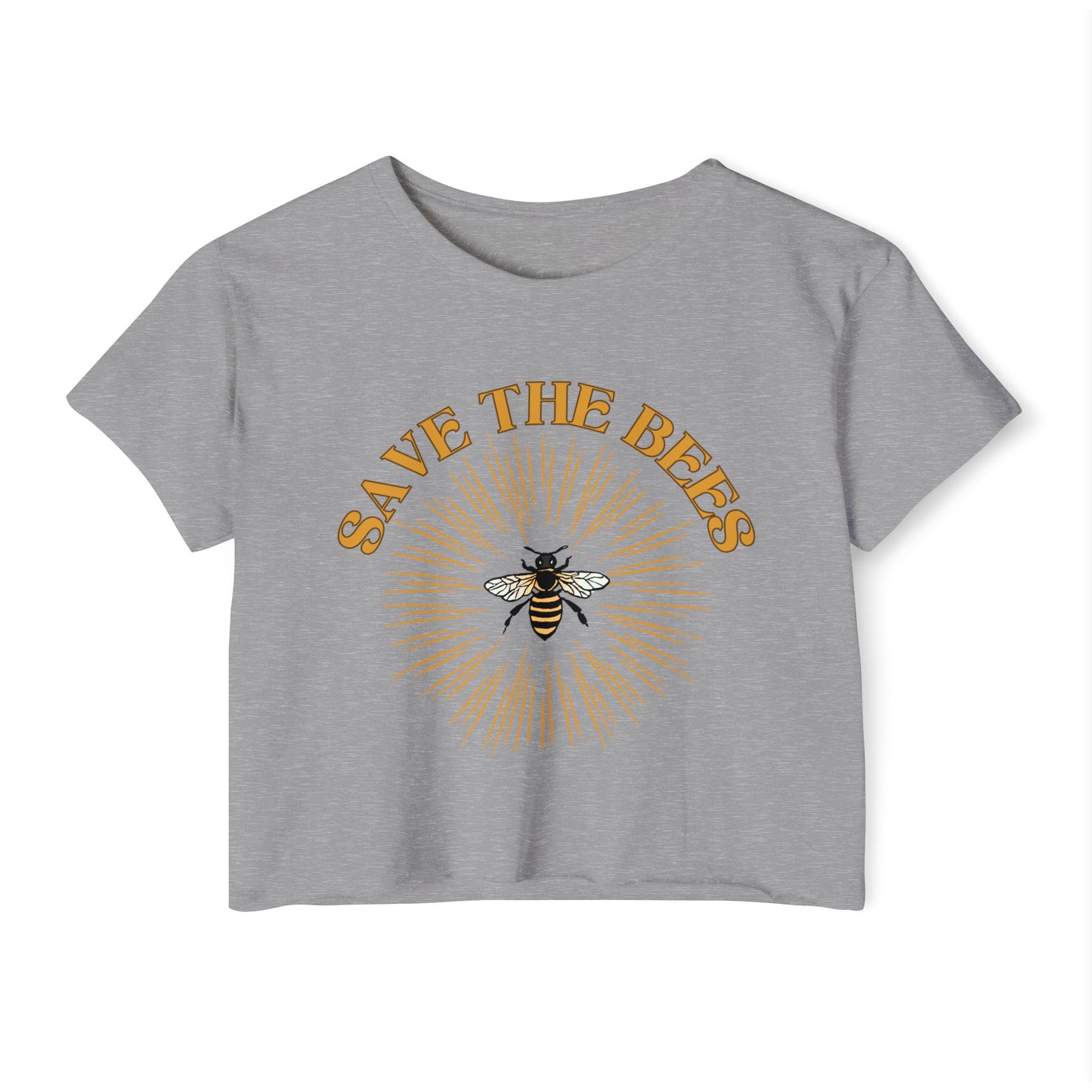 Save The Bees Retro Crop Top