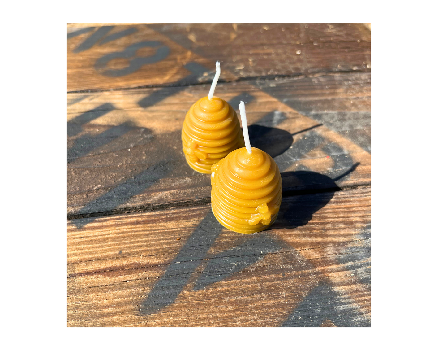 Beeswax Candle Beehive (2pcs)