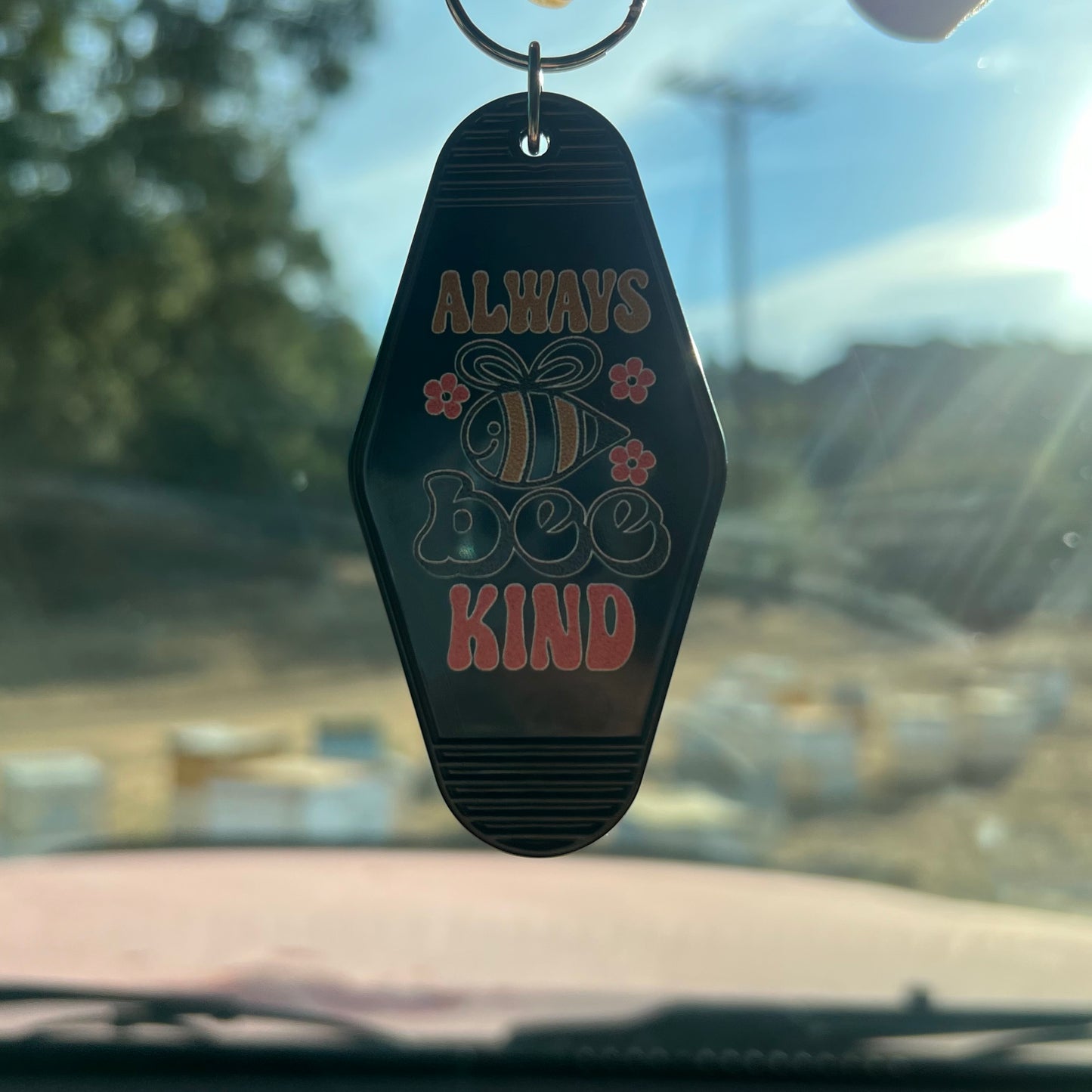 Vintage "Bee Kind" Motel Key Chain