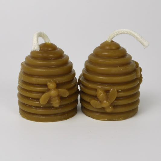 Beehive Shaped Beeswax Candle – 2 Pack