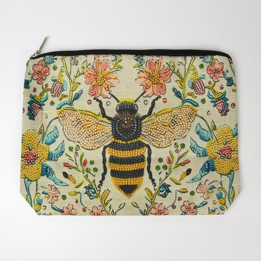 Bolsa de cosméticos con forma de abeja
